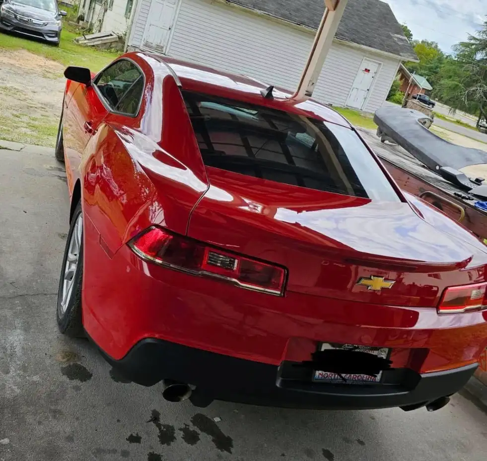 Flawless paint and body restoration on a Chevrolet Camaro after professional collision repair by Covington’s Body Shop LLC
